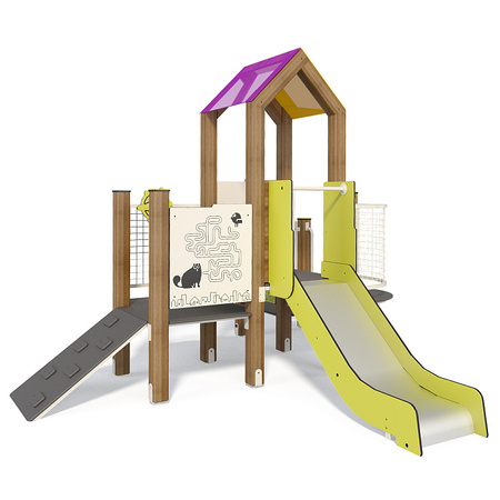 Parco giochi - Senza tetto TE831-PE – Un elegante set da gioco per bambini