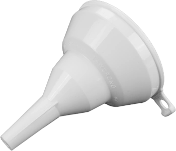 Biofuel funnel for bio-fireplaces – precise and safe pouring