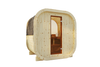 Utendørs sauna Eke 160 for 3–4 personer med Harvia Vega ovn + gratis kosmetikk + sauna tilbehør | finsk badstue | thermowood | Termisk behandlet tre