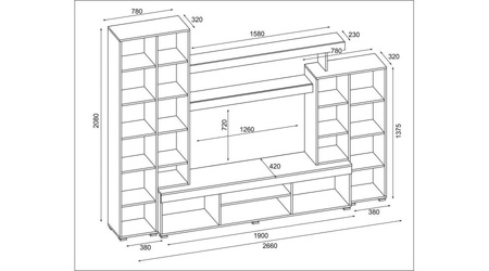 Unité murale Apollo