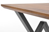Jedilna miza PORTLAND 180 cm - temno rjava