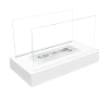 Lareira a bioetanol independente Home branco fosco