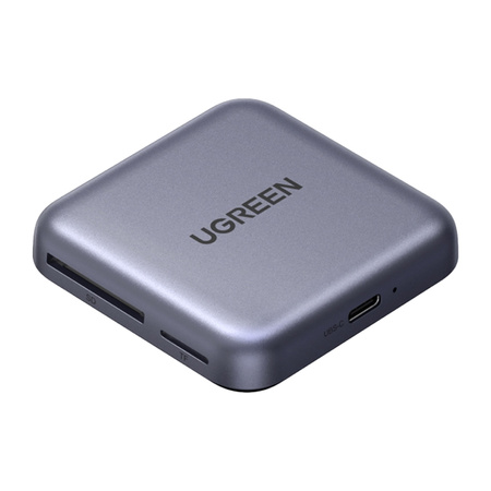 Ugreen CM898 3-в-1 адаптер / четец на карти, USB-C, MagSafe, SD/TF (черен)