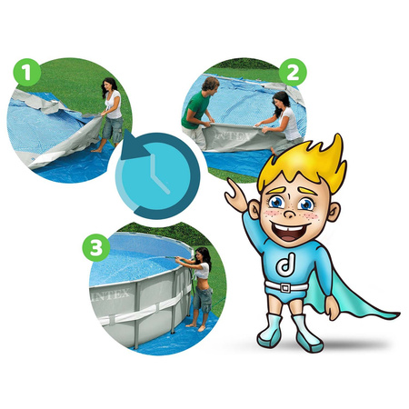Garden pool 457 x 122 cm 18W1 Bestway 56438 + bubble machine for free