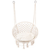 Cadeira suspensa Boho baloiço de jardim com almofada