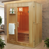 MO-EN3 Sauna sucha z piecem HARVIA 3,5 kW i izolacją ścian | Wellness | Relax | SPA | Dla Rodziny i Przyjaciół | Skandynawski Styl