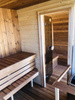 Outdoor sauna KLAAR for 4-6 people with Harvia Vega stove + cosmetics & accessories