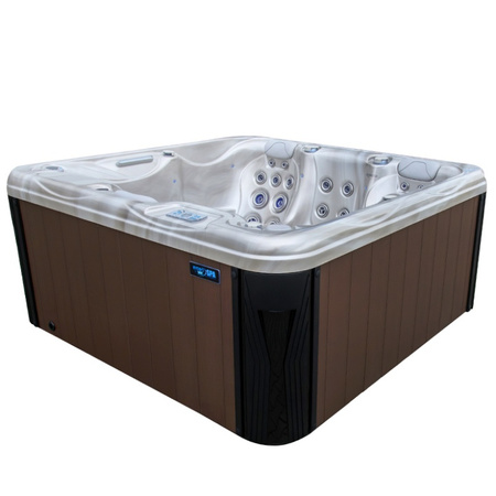 Dārza džakuzi SPA566 200x200 cm - luksusa spa vanna ar burbuļvannu dārzam un terasei