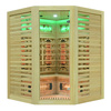 MO-RL3CST Sauna de infrarrojos con piedra de sal + turmalinas | Wellness | Relax | SPA | Madera Natural | Lista para Montar