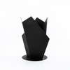 Brasero de jardín refinado Y-FIRE QualitySPA — (acero 3 mm, negro mate), «Escultura vertical de fuego»