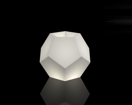 Alma White Garden Pot With Lighting