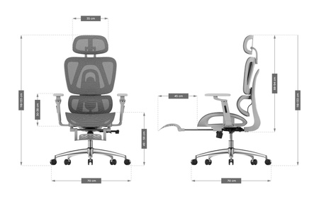Mark Adler Expert 7.9 ergonomisk stol - bekväm kontorsstol med justering, svankstöd och ryggstöd i mesh