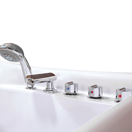 Ramses 634H balta 168x85 cm burbuļvanna ar sildītāju - Komforts un atpūta jūsu mājas spa