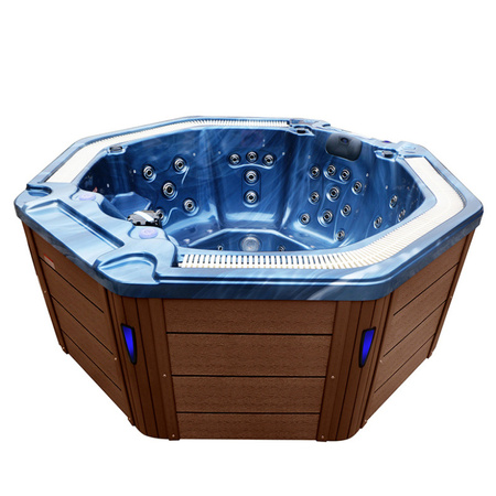 Havejacuzzi SPA107 220x220 cm – luksuriøst SPA-badekar til 6 personer