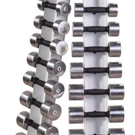 BT410.1 - Stand cu un set de gantere cromate (0,5-10 kg) | Trusă profesională de gimnastică