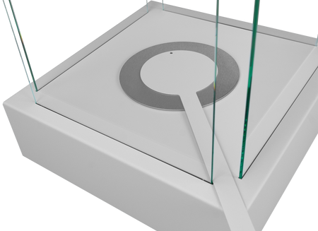 Fristående bioeldstad Sunset Garden grå strukturerad matt