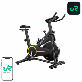 Bicicleta de exerciții UREVO T1 (negru/galben)