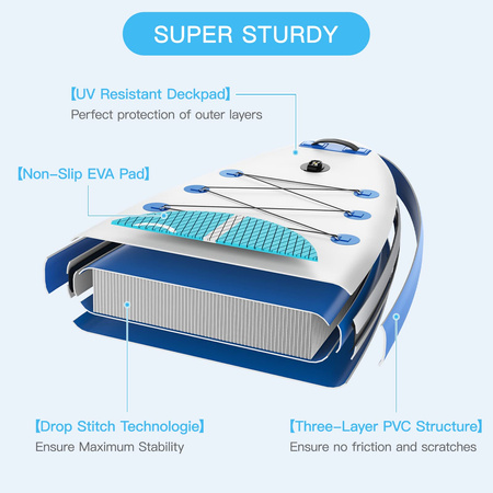 Tabla de Sup Aquasurf 320 x 84 x 15 cm Neo-Sport 170203