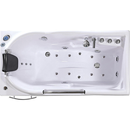 Ramses 634H balta 168x85 cm burbuļvanna ar sildītāju - Komforts un atpūta jūsu mājas spa