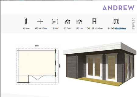House/Studio pre záhradný/záhradný dom Andrew
