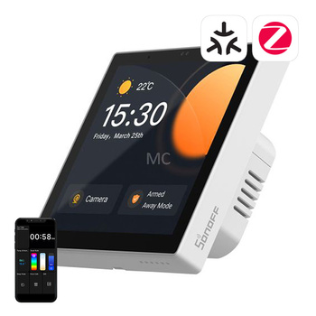 Nadzorna plošča WiFi/Bluetooth/ZigBee Matter SONOFF NSPanel Pro (bela)