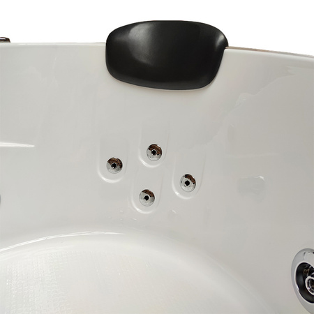 ORINO 632C Vasca Idromassaggio Bianca 135x135 cm – Vasca Confortevole per Home SPA