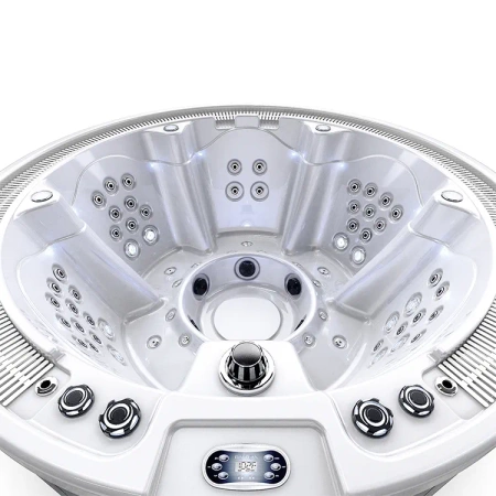 5-liikmeline aia spaa-vann koos veemassaažiga - kaasaegne välijcuzzi