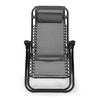 Tumbona de playa Zero Gravity para jardín | Respaldo ajustable para patio o balcón en beige, negro, azul y gris | Cómoda silla de jardín de estilo moderno para patio y balcón