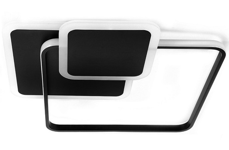 PLAFOND DÉCORATIF 72W NOIR + TÉLÉCOMMANDE DL-F06