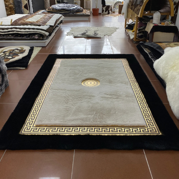 Πολυτελές χαλί Premium Black Versace Style - Κομψότητα και απαλότητα στο σπίτι σας