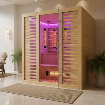 MO-RL4ST XL infrapunasaun soolakiviga + turmaliinid | Wellness | Relax | Spa | Paigaldusvalmis | Luksuslik lõõgastus