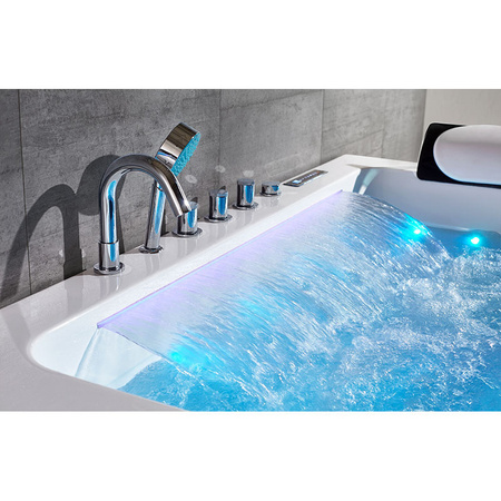Начало хидромасажна вана | Spa NEVADA 912 Black 170x90 | LED Jacuzzi
