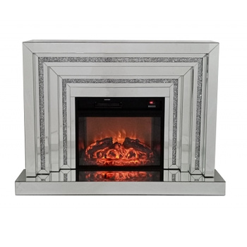 Cheminée en Verre 128x39x86 cm avec Insert Électrique – Inspiration Antique