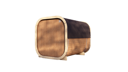 Venkovní sauna Eke 280 pro 4-6 osob / Elektrická kamna nebo kamna na dřevo Harvia / Vysoce kvalitní severské smrkové (borové termální dřevo) | Wellness | Relaxace | SPA | Wellness | Relaxace | SPA | Severský styl | Termální dřevo