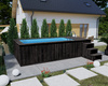 Holzpool mit Polypropylen-Innenfolie 480 cm x 240 cm (Thermo Drewno) – ein moderner, langlebiger Gartenpool