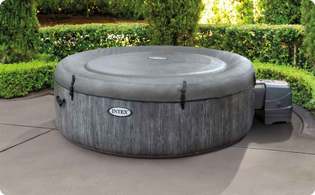 Jacuzzi Gonfiabile INTEX 28442 – SPA per 6 persone, 216 x 71 cm con idromassaggio, WiFi e set premium