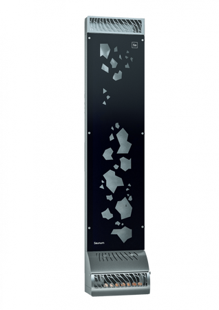 Obtočna črpalka za savno | Saunum Base Solution Air Conditioner | Nerjaveče jeklo in steklo | Naravna eleganca s kamnitim učinkom LED Rdeča