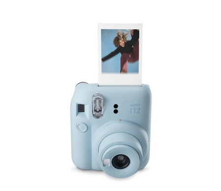 Instax mini 12 modrý instantný fotoaparát s bleskom fujifilm