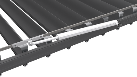 Pergola SB 400 freestanding/wall-mounted – Modern aluminum garden pergola with roof