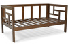 EDEN 2-Sitzer-Gartensofa aus Holz, dunkelbraun/beige