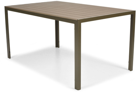 Table de jardin MODENA 150 en aluminium - Argent