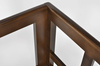 Canapé de jardin EDEN 2 places en bois, marron foncé/beige