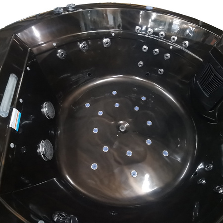 DELLA 916 Magma Gold hüdromassaažiga aiavann, antratsiitne korpus 170x170 cm - ainulaadne spaa teie aias.