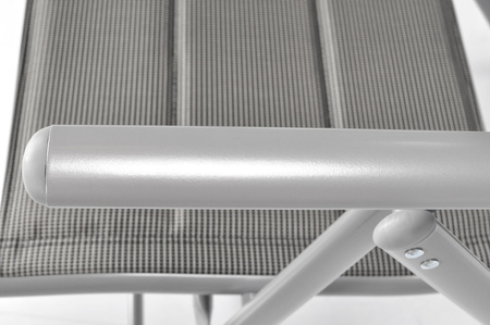 MODENA hopfällbar trädgårdsstol i aluminium - Silver