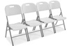 Chaise de restauration pliante - blanche