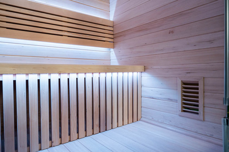 Mājas sausā sauna ar HARVIA plīti un 6 kW krāsu terapiju 200 x 170 x 210 cm | Home SPA | Dabīga koksne