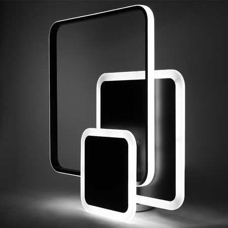 LAMPARA DE TECHO DECORATIVA 72W NEGRO + MANDO A DISTANCIA DL-F06