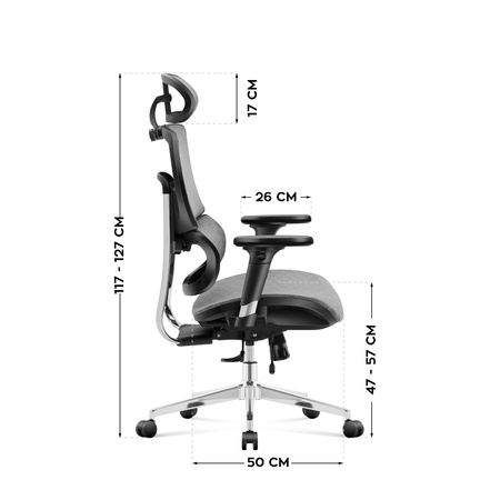 Kancelářská židle Mark Adler Expert 8.0 – ergonomická, otočná, výškově nastavitelná