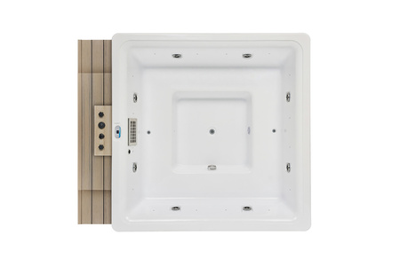 Jacuzzi OF-V2802 – luksuriøst 8-personers SPA med hydromassasje, LED, Bluetooth og avansert filtrering