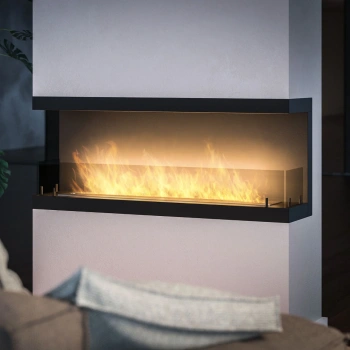 Sisemine C1200 v3 tahke biokamin - minimalistlik süvistatud kamin (2 l, 1000 mm kaminaplaat)